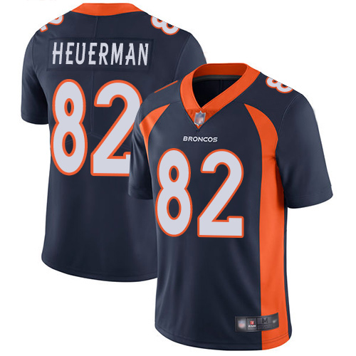 Men Denver Broncos 82 Jeff Heuerman Navy Blue Alternate Vapor Untouchable Limited Player Football NFL Jersey
